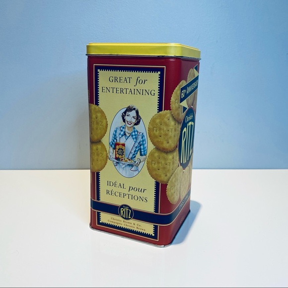 Vintage Ritz Cracker 1995 60th Anniversary Tin- Cracker Tin - Picture 10 of 14